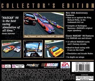 NASCAR 98: Collector's Edition - Box - Back Image