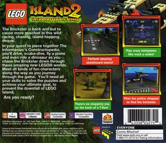 LEGO Island 2: The Brickster's Revenge - Box - Back Image