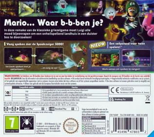 Luigi's Mansion - Box - Back Image