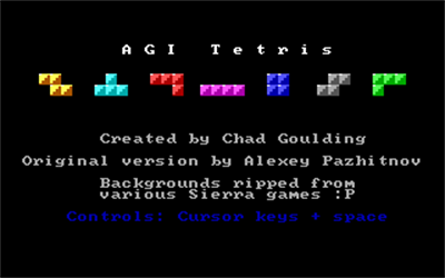 AGI Tetris - Screenshot - Game Title Image