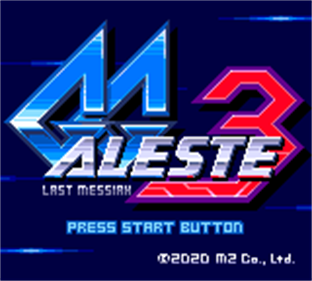 GG Aleste 3 - Screenshot - Game Title Image