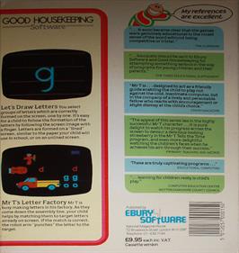 Mr T's Alphabet Games - Box - Back Image