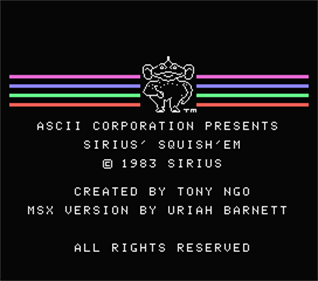 Squish 'em - Screenshot - Game Title Image
