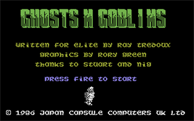 Ghosts 'n Goblins - Screenshot - Game Title Image