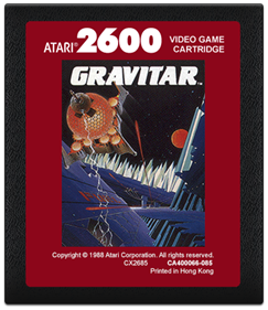 Gravitar - Fanart - Cart - Front Image