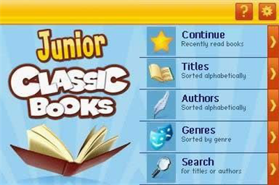 Junior Classic Books and Fairytales - Screenshot - Game Title Image