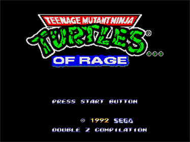 Teenage Mutant Ninja Turtles... of Rage - Screenshot - Game Title Image