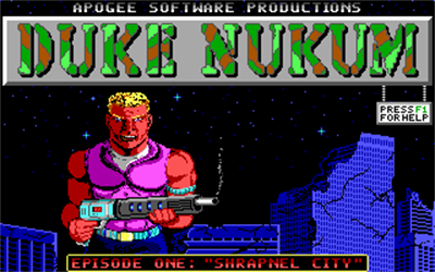 Duke Nukum: Episode 1: Shrapnel City - Screenshot - Game Title Image
