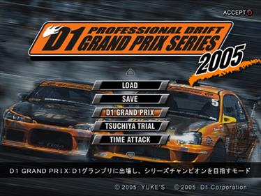 Professional Drift: D1 Grand Prix Series 2005 - Screenshot - Game Title Image