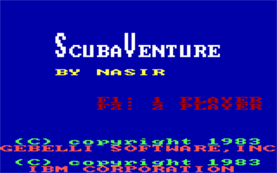 ScubaVenture - Screenshot - Game Title Image
