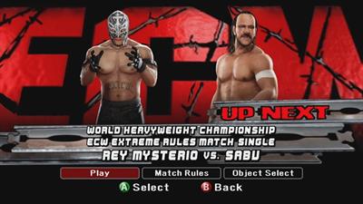 WWE SmackDown vs. Raw 2008 - Screenshot - Game Select Image