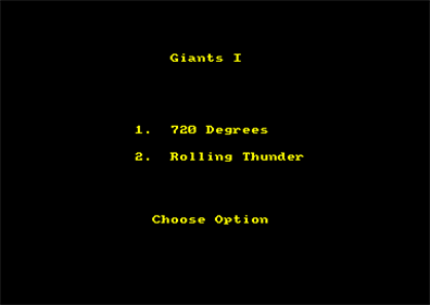 Giants - Screenshot - Game Select Image