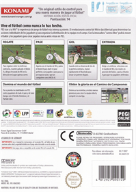 PES 2008: Pro Evolution Soccer - Box - Back Image