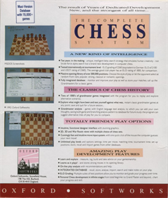 The Complete Chess System - Box - Back Image