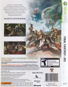 Final Fantasy XIII - Box - Back Image