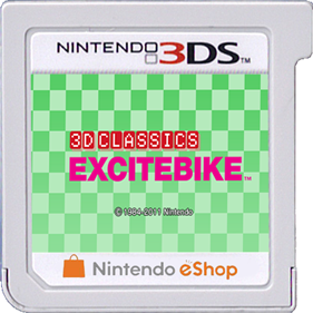 3D Classics: Excitebike - Cart - Front Image