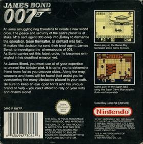 James Bond 007 - Box - Back Image