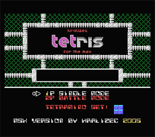 Kralizec Tetris - Screenshot - Game Select Image