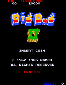 Dig Dug II - Screenshot - Game Title