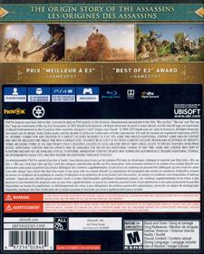 Assassin's Creed Origins - Box - Back Image