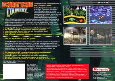 Donkey Kong Country - Box - Back Image