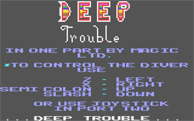 Deep Trouble - Screenshot - Game Title Image