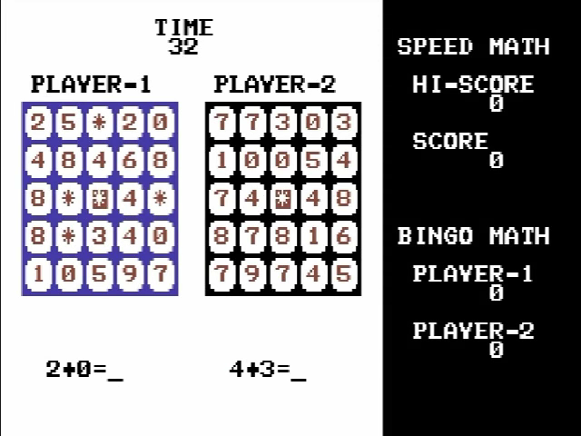 Speed Math and Bingo Math