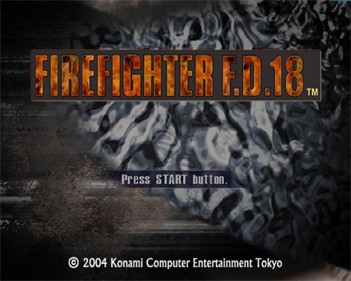 Firefighter F.D.18 - Screenshot - Game Title Image