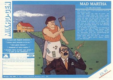 Mad Martha - Advertisement Flyer - Front Image