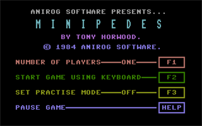 Minipedes - Screenshot - Game Title Image