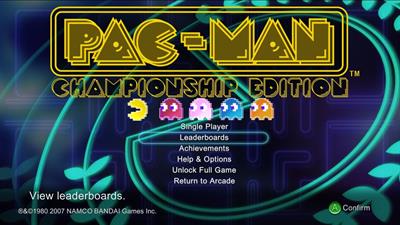 Pac-Man Championship Edition - Screenshot - Game Title Image