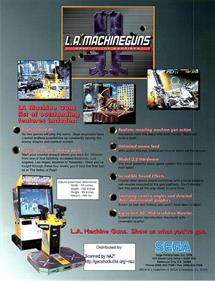 L.A. Machineguns: Rage of the Machines - Advertisement Flyer - Back Image