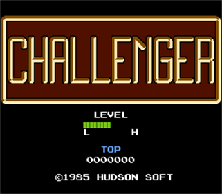 Challenger - Screenshot - Game Title