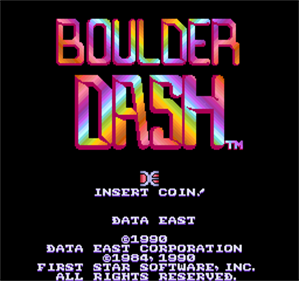 Boulder Dash (1990) - Screenshot - Game Title Image