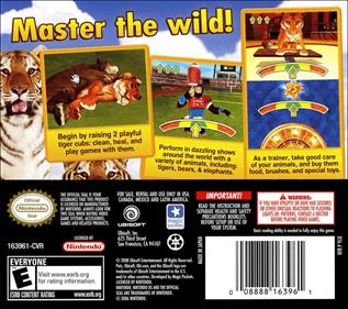 Petz: Wild Animals: Tigerz - Box - Back Image