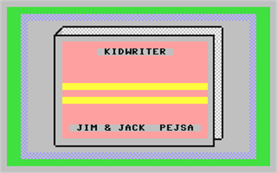 KidWriter - Screenshot - Game Title Image