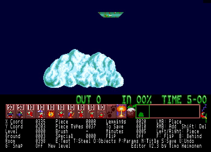 Lemmings Holiday 1994 Editor