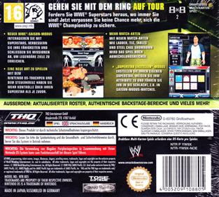 WWE SmackDown vs. Raw 2009 - Box - Back Image