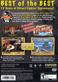 Hyper Street Fighter II: The Anniversary Edition - Box - Back Image