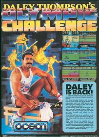 Daley Thompson's Olympic Challenge - Box - Back Image