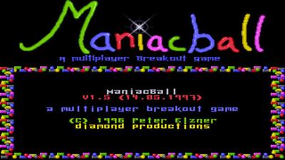 Maniacball - Screenshot - Game Title Image