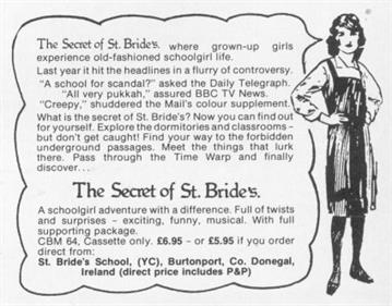 The Secret of St. Brides - Advertisement Flyer - Front Image