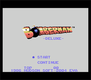 Bomberman Deluxe - Screenshot - Game Title Image