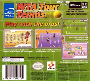 WTA Tour Tennis - Box - Back Image
