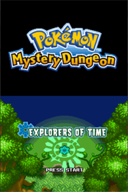 Pokémon Mystery Dungeon: Explorers of Time - Screenshot - Game Title Image