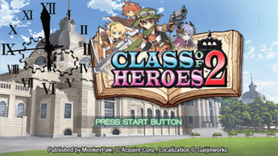 Class of Heroes 2 - Screenshot - Game Title Image
