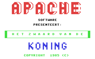 Het Zwaard van de Koning - Screenshot - Game Title Image