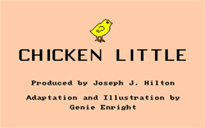 Robot Readers: Chicken Little - Screenshot - Game Title Image