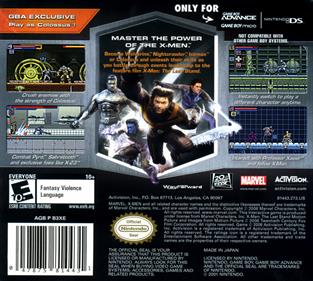 X-Men: The Official Game - Box - Back Image