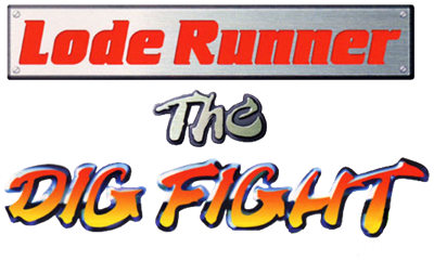 Lode Runner: The Dig Fight - Clear Logo
